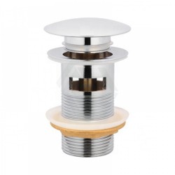 32/40mm Bathroom Chrome Mushroom Solid Brass Basin Pop Up Waste with Overflow 32/40mm Bathroom Chrome Mushroom Solid Brass Basin Pop Up Waste with Overflow